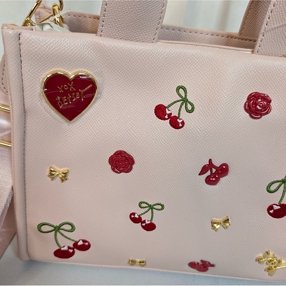 NWT Betsey Johnson Xonora 3-Way Studded Satchel Tote Bag - Picture 13 of 14